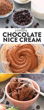 Healthy Chocolate Nice Cream Dairy Free Vegan Fit Foodie Finds Nice Cream Recipe Healthy Chocolate Healthy Dessert Recipes