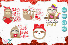 This image is in 21 collections. Stloh Valentines Day Graphic By Cute Files Creative Fabrica Valentine Sloth Download Valentines Valentines Svg