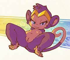 2022 :3 anus breasts clitoris crown feet female feral fur furry  furry only genitals half-closed eyes haplorhine mammal monkey monkey girl  monkey shantae narrowed eyes navel nipples onihidden primate