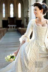 18th C Style Wedding Gown Because I Can See Athenodora Wanting To Get Married Multiple Times And Caiu Wedding Dresses Wedding Dress Gallery Historical Dresses