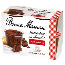 Mousse Chocolat Noir Bonne Maman Les 4 Pots De 50 G A Prix Carrefour Mousse Chocolat Noir Mousse Au Chocolat Chocolat Noir
