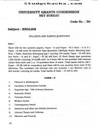 Net Exam Syllabus For English 2018 2019 Studychacha Net Exam Syllabus Exam
