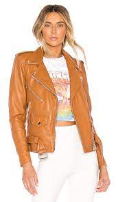 Understated Leather X Revolve Lightweight Easy Rider Jacket In Tan Revolve Leather Outerwear Fashion Clothes Women Riders Jacket