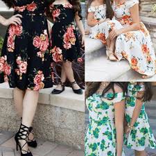 Calsunbaby Matching Mother Daughter Mommy And Me Clothes Dress Family Look Clothing Outfit Walmart Com Walmart Com