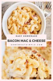 Five Cheese Bacon Mac And Cheese Recipe Somewhat Simple Recipe Bacon Mac And Cheese Recipes Bacon Recipes