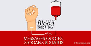 The celebration of national voluntary blood donation day will be observed all over india on 1st october 2020. World Blood Donor Day Messages Quotes Slogans 2021