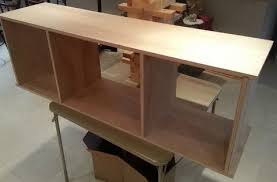Attach center legs exactly as spaced with outer legs, through predrilled pocket holes, using 1 1/4″ pocket hole screws. How To Build A Simple Diy Tv Stand Using Wood