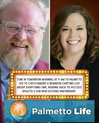 🚨 TV APPEARANCE COMING YOUR WAY! 📺 Make sure to tune in tomorrow Tuesday,  May 20th at 9 AM to @palmettolife to catch our very own Brandon L. Joyner @ brandon.joyner and Maddie