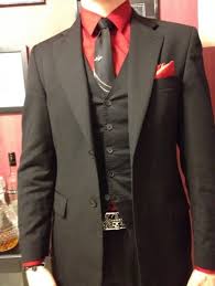 Black And Red Mens Suit Gothic Suits Are The Best Black And Red Suit Red Suit Sharp Dressed Man