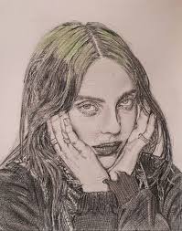 Add to favourites billie eilish sticker set of 9 shaujatkhalid. Pencil Drawing Of Billie Eilish Lottie May S Art Drawings Illustration People Figures Celebrity Musicians Artpal