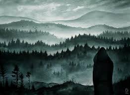 Dan And A Foggy Landscape Danisnotonfire Art Landscape Painting