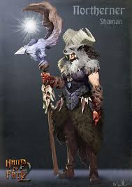 Concept Design For The Hand Of Fate 2 Character Northerner Shaman Shaman Artwork Concept Design