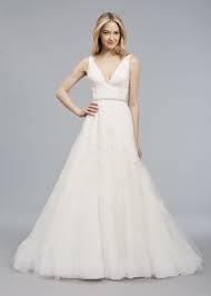 Twiggy Blue Willow Bride Spring 2018 Wedding Dress With A V Neckline Aline Skirt Wedding Dress Tulle Overlay Tulle Wedding Dress Wedding Dress Necklines