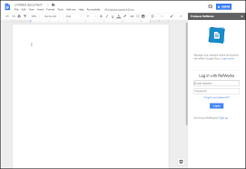 Why should professionals consider using google docs. Refworks For Google Docs Ex Libris Knowledge Center