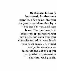 A Blog For The Heartbroken - Be thankful for every heartbreak ... via Relatably.com
