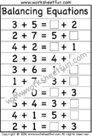 Even something as easy as guessing the beginning letter of long words can assist your child improve his phonics abilities. Balancing Equations Free Printable Worksheets Worksheetfun