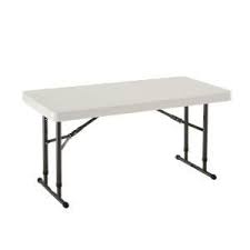 Lifetime 24 In X 48 In Almond Adjustable Height Commercial Folding Table 80161 At The Home Depot Mob Folding Table High Top Tables High Top Table Kitchen