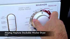 Some problems with this washer stem from the user being. Maytag Neptune Stackable Washer Dryer Youtube