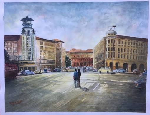 Colombo Fort (Old watercolour painting) #colombo #watercolor #srilanka