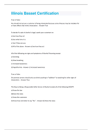 Illinois Basset Certification Questions with 100% correct answers |  verified - Illinois Basset Certification - Stuvia US