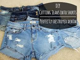 Making jean shorts at home should be easy, right? Pin On Crafts