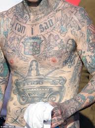 I think more than that. Travis Barker Tattoos His Girlfriend Kourtney Kardashian S Name On His Chest London News Time