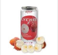 OEM/ODM Transparent Slim Can Packing Lychee Flavored Water Soft Drink