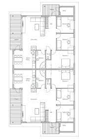 House Design Semi Detached House Plan Ch118d 20 Duplex Floor Plans Duplex House Plans Flat House Design