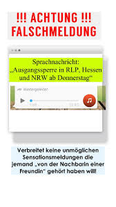 Immer mehr stimmen für ausgangssperre. Wiesbaden112 Corona Falschmeldungen Nicht Verbreiten Aktuell Macht Eine Sprachnachricht Die Runde Bei Der Eine Dame Uber 15 Ecken Erfahren Haben Will Dass Ab Etwa Donnerstag Eine Ausgangssperre In Rlp Hessen