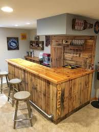 The remodel would be simple and quick. Bar Ideas Diy Home Bar Rustic Basement Bar Basement Bar Designs