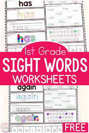 Word recognition is an important part of reading readiness and this collection of worksheets will help kids practice recognizing basic words. Free Printable First Grade Sight Word Worksheets