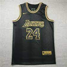 This jersey is officially licensed by the nba. Mamba Kobe Bryant 24 Los Angeles Lakers Basketball Jersey Black Gold Edition Ebay