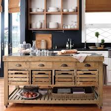 Wood and metal kitchen island paneling moderna newsweek college. 10 Favorites From Williams Sonoma Home Classic Design For Every Room In The House Remodelista Rustic Kitchen Country Kitchen Island Rustic Kitchen Island