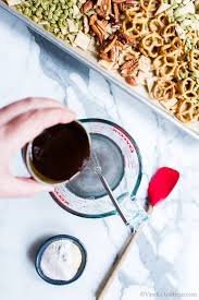 Texas trash is the perfect party mix for snacking on while watching football playoffs. Texas Trash Snack Mix Vegetarian Or Vegan Vanilla And Bean