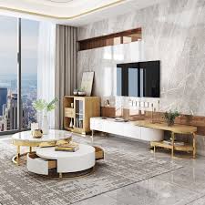 Pin By Selcan Kadir On Cane Furniture In 2020 Round Coffee Table Modern White Living Room Decor Luxury Living Room
