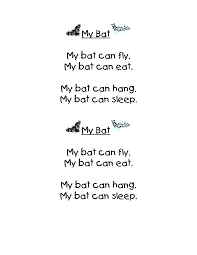 My Bat Can Poem 1 Pdf Google Drive Kindergarten Poems Preschool Poems Kids Poems