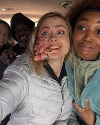 Some pics with the lovely cast (and director) of Invasive 2: Getaway 🥳❤️ I  am so grateful to have worked with every single one of you. It's amazing  how much you bond