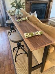 We've created coffee, sofa and side tables, but there are many possibilities. Pub Table Sofa Table Bar Table Etsy Sofa Table Decor Table Behind Couch Bar Table Behind Couch
