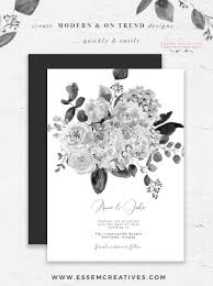 Black And White Floral Invitation Design Black And White Floral Watercolor Clipart Floral Border Etsy In 2020 Wedding Invitations Logo Wedding Invitations Boho Botanical Wedding Decor