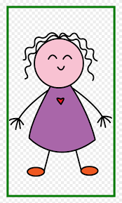 The figure is composed of several independent volumes: Clip Art Transparent Amazing Kids For A Always Start Simple Drawing Of A Girl For Kids Hd Png Download 750x1310 632924 Pngfind