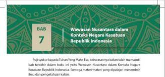 Bab 7 wawasan nusantara dalam konteks negara kesatuan republik indonesia. Kumpulan Soal Pkn Semester 2 Kelas X K13 Wawasan Nusantara Jawabanku Id