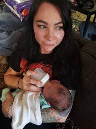 Removing water bottle from photo of granddaughter's feet