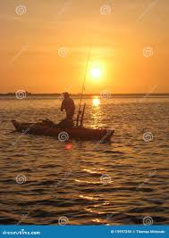Kayak Fisherman stock image. Image of florida, tampa