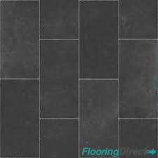 These large grey floor tiles with an anti slip finish would make very stylish grey bathroom tiles particularly when anti slip flooring is desired. Thick Grey Black Tile Quality Non Slip Vinyl Flooring Lino Kitchen Bathroom 4mm Ebay