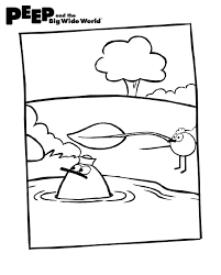 Repin This If You Love Quack Download This Free Coloring Page Peep Shades Quack From The Sun Http Www Peepandthebigwideworld Com Activities Coloring Pages