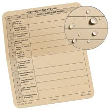 What is a line card. Rite In The Rain 9 Line Medevac Card 3x5 Folded No 9l991t