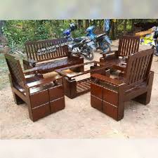 Hai selamat datang di housenwoodprojek kali ini kita membuat sofa dari kayu jati belanda. Meja Kursi Tamu Koper Minimalis Sofa Kayu Jati Jujur Barokah Furniture Jepara Shopee Indonesia
