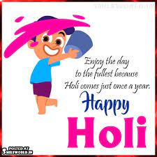 Wishing you a very happy and colorful holi! 20 Best Happy Holi Messages Wishes In English Smileworld