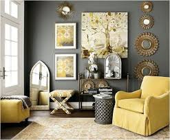 Using Pattern To Dictate Palette Living Room Grey Yellow Living Room Interior