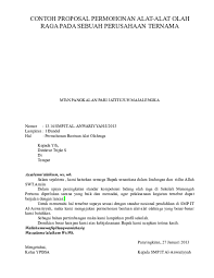 Surat permohonan sendidi adalah surat. Doc Contoh Proposal Permohonan Alat Rubi Yozanta Academia Edu